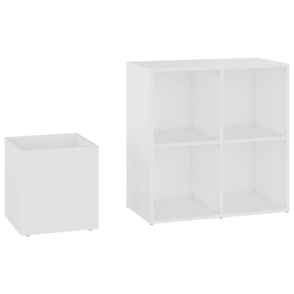 vidaXL Hall Shoe Cabinet White 105x35.5x70 cm Engineered Wood