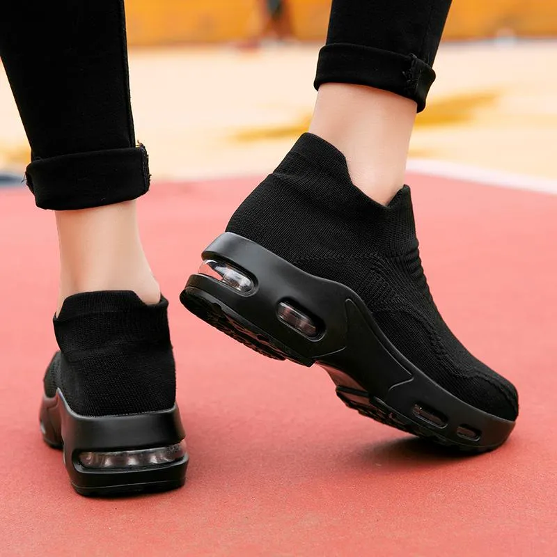 Womens Walking Sneaker Air Cushion Travel Work Shoes