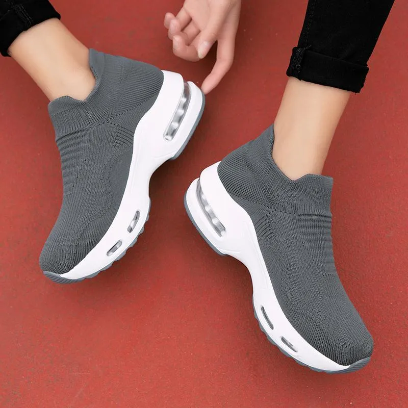 Womens Walking Sneaker Air Cushion Travel Work Shoes