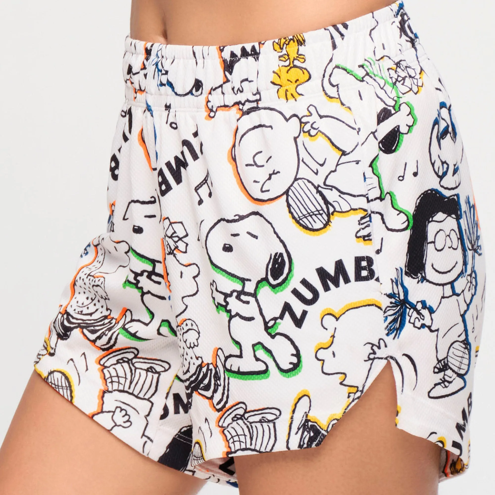 Zumba® X Peanuts™ High Low Mesh Shorts